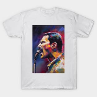 Bohemian Rhapsody: Abstract Portrait of Freddie Mercury T-Shirt